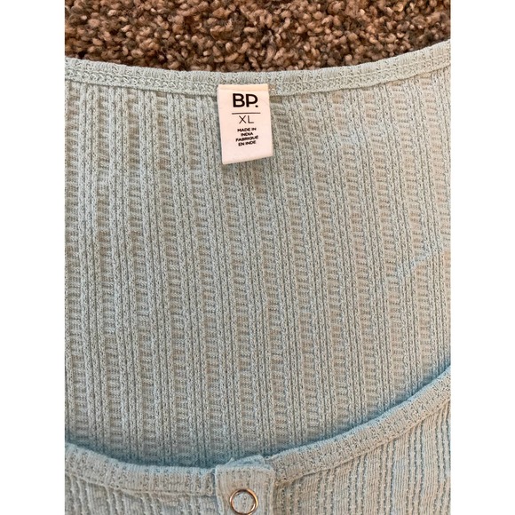 BP Pointelle Rib Crop Henley - XL - Picture 2 of 3